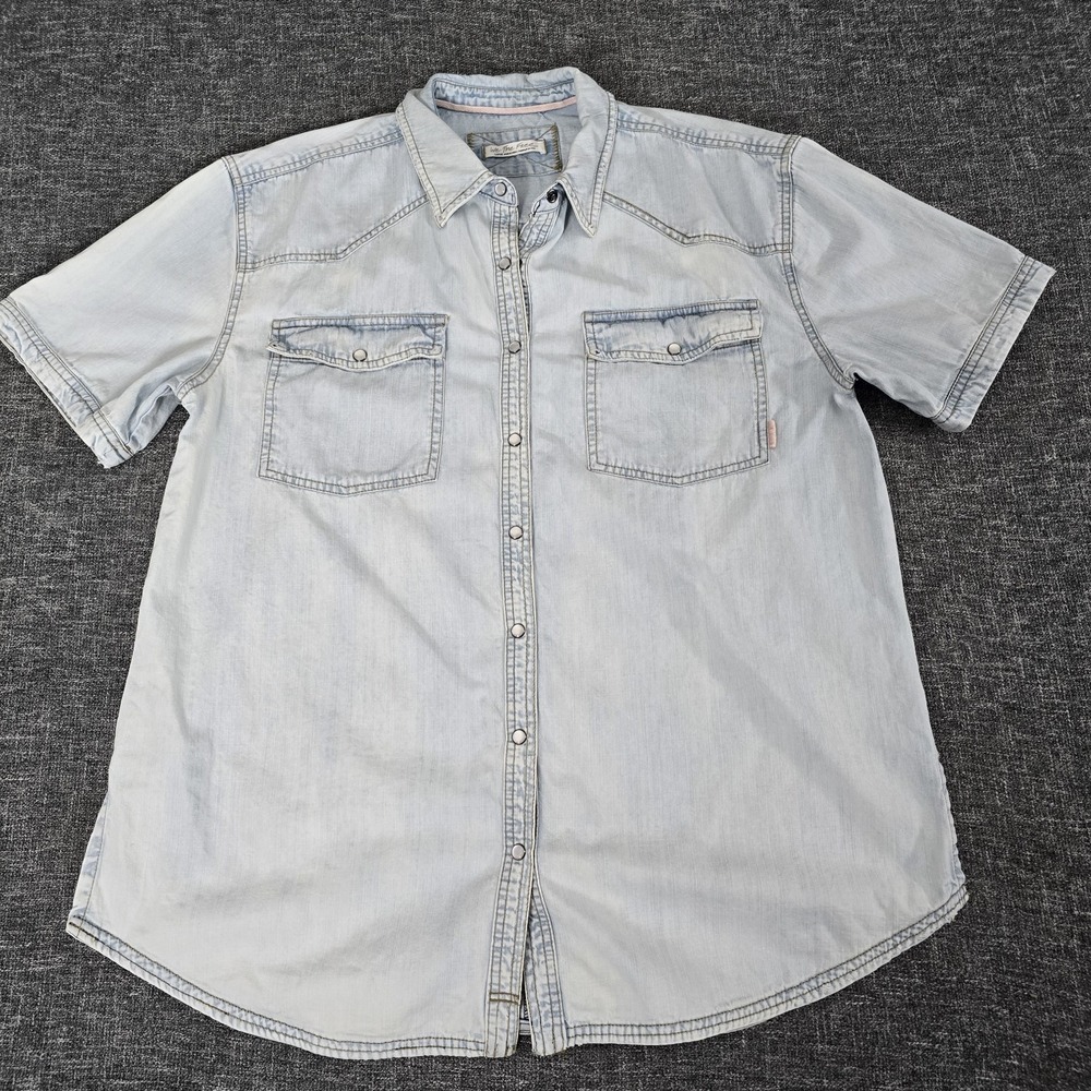 We The Free Light Blue Button Down Shirt